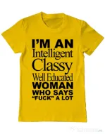 Tricou ADLER barbat Classy Woman Galben