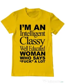 Tricou ADLER barbat Classy Woman Galben