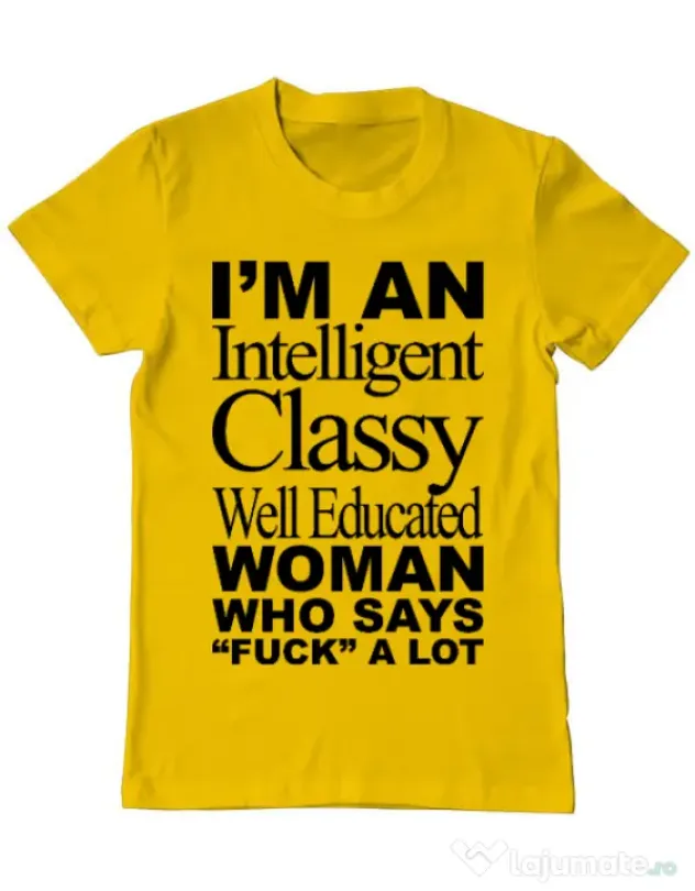Tricou ADLER barbat Classy Woman Galben