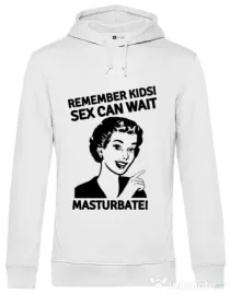 Hoodie barbat cu gluga Cool advice Alb