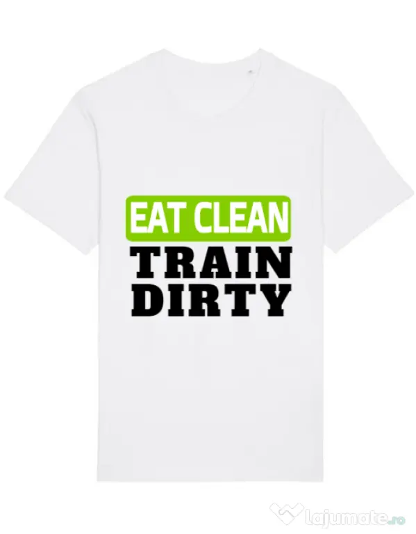 Tricou STANLEY STELLA barbat Eat clean Alb