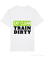 Tricou STANLEY STELLA barbat Eat clean Alb