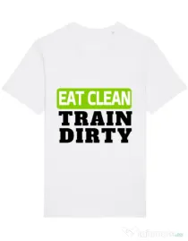 Tricou STANLEY STELLA barbat Eat clean Alb