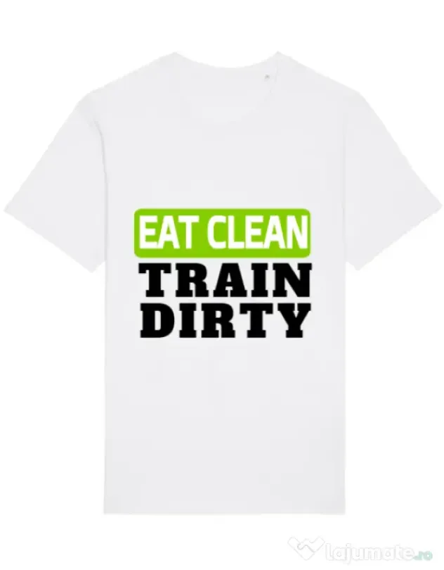 Tricou STANLEY STELLA barbat Eat clean Alb