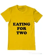 Tricou ADLER barbat Eating for two Galben