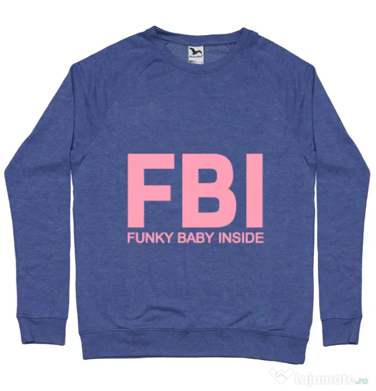 Bluza ADLER barbat Funky baby inside Albastru melanj