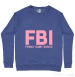 Bluza ADLER barbat Funky baby inside Albastru melanj