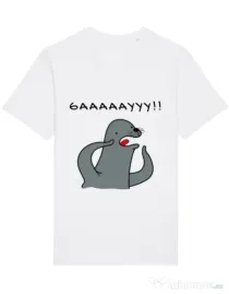 Tricou STANLEY STELLA barbat Funny seal Alb