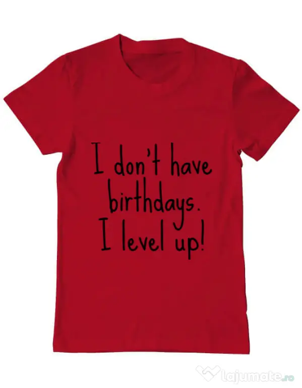 Tricou ADLER barbat I level up Rosu
