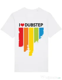 Tricou STANLEY STELLA barbat I love dubstep Alb