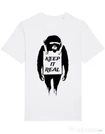 Tricou STANLEY STELLA barbat Keep it real Alb
