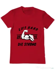 Tricou ADLER barbat Lift hard Rosu