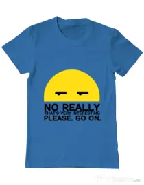 Tricou ADLER barbat No really Albastru azuriu