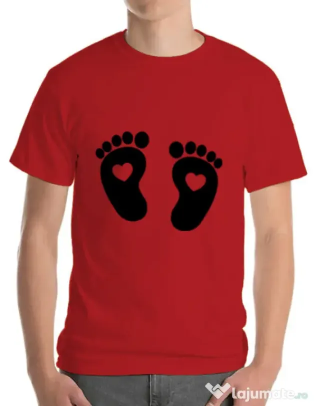Tricou ADLER barbat Picioruse Rosu