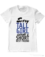 Tricou ADLER barbat Tall best friend Alb
