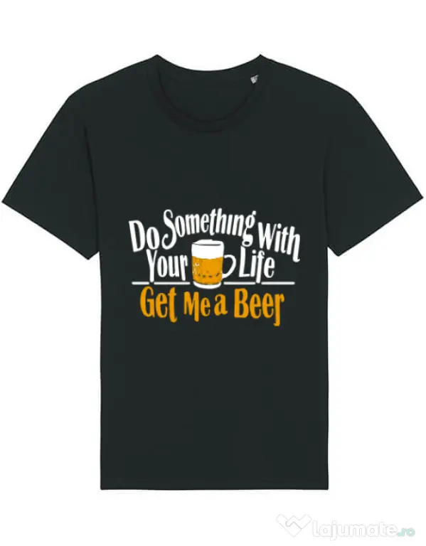 Tricou STANLEY STELLA barbat Get me a beer Negru