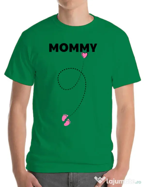 Tricou ADLER barbat Mommy Verde mediu