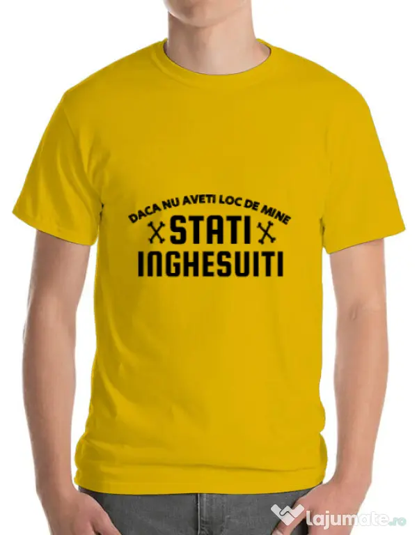 Tricou ADLER barbat Stati inghesuiti Galben