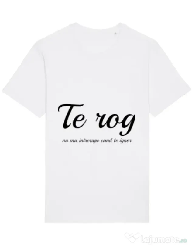 Tricou STANLEY STELLA barbat Nu ma intrerupe Alb