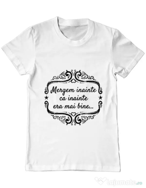 Tricou ADLER barbat Mergem inainte Alb