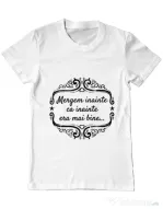 Tricou ADLER barbat Mergem inainte Alb