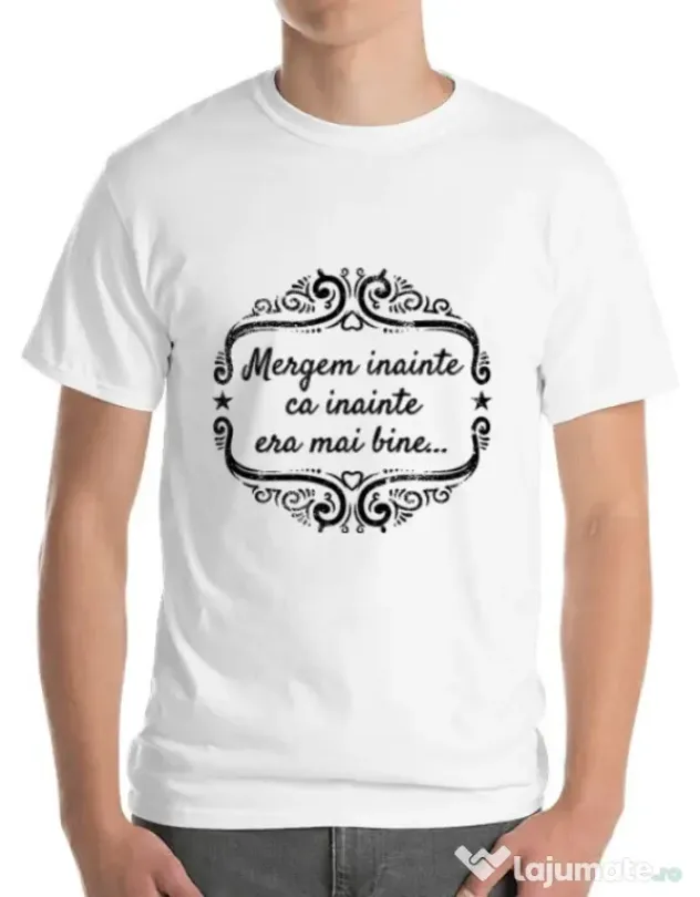 Tricou ADLER barbat Mergem inainte Alb
