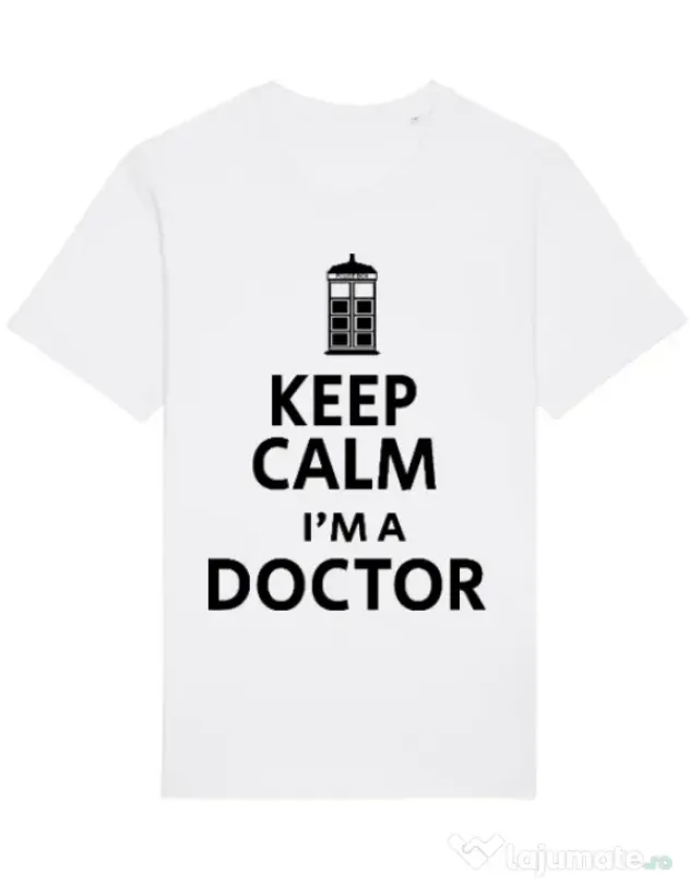 Tricou STANLEY STELLA barbat I'm a doctor Alb