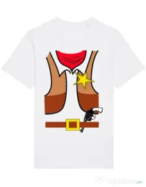 Tricou STANLEY STELLA barbat Cowboy Suit 1 Alb