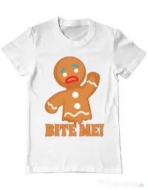 Tricou ADLER barbat Bite me Alb