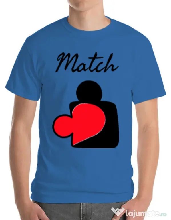 Tricou ADLER barbat Perfect match Albastru azuriu