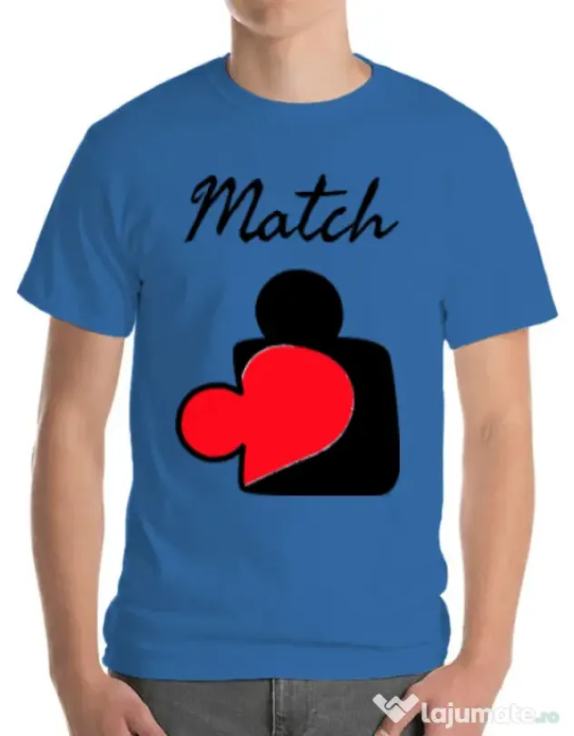 Tricou ADLER barbat Perfect match Albastru azuriu
