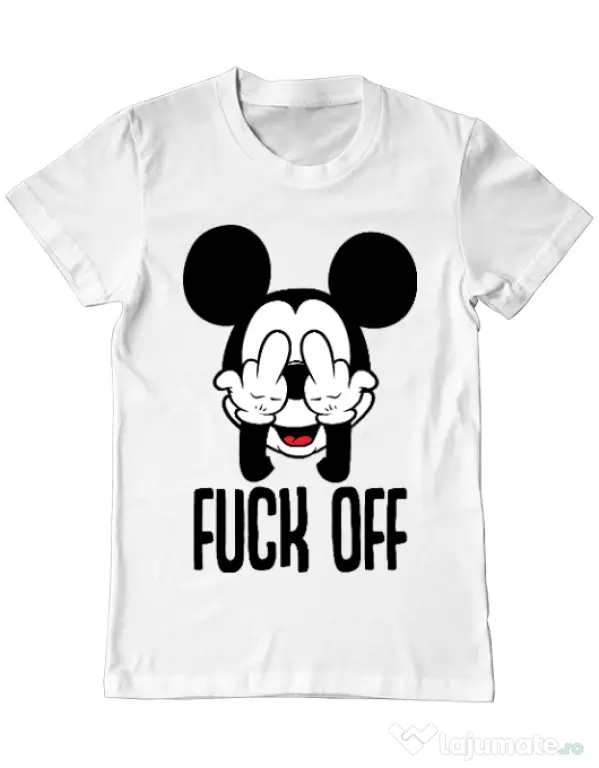 Tricou ADLER barbat Fuck off Alb