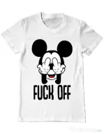 Tricou ADLER barbat Fuck off Alb