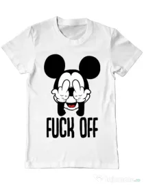 Tricou ADLER barbat Fuck off Alb