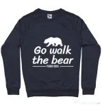 Bluza ADLER barbat Go walk the bear Denim inchis