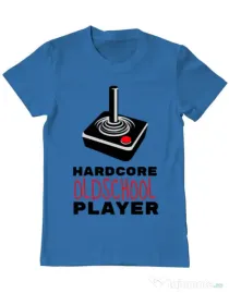 Tricou ADLER barbat Hardcore player Albastru azuriu