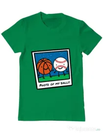 Tricou ADLER barbat Photo of my balls Verde mediu