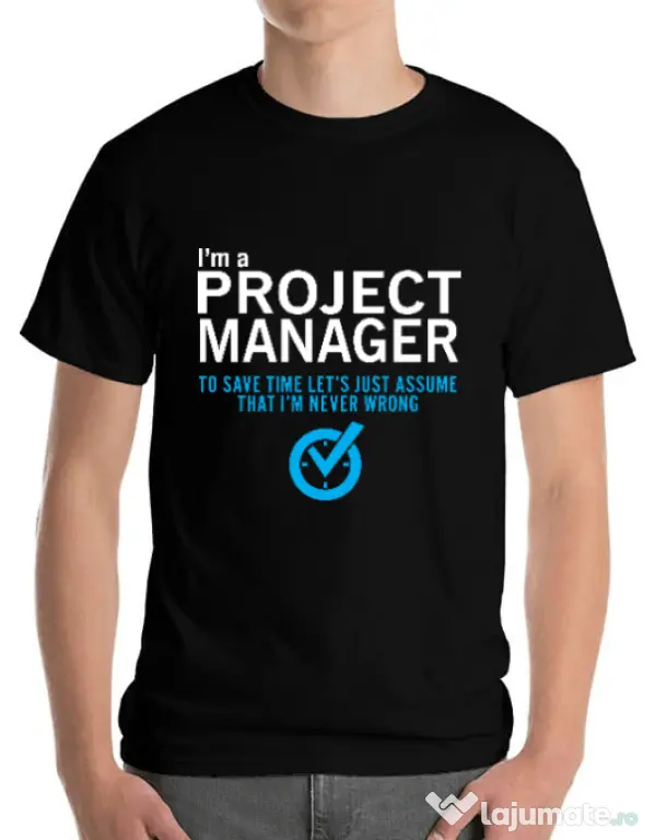 Tricou ADLER barbat Project manager Negru