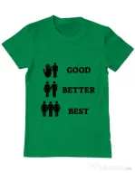Tricou ADLER barbat Good better best Verde mediu