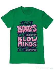 Tricou ADLER barbat Open books Verde mediu