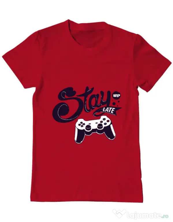 Tricou ADLER barbat Stay up late Rosu