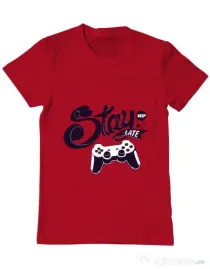 Tricou ADLER barbat Stay up late Rosu