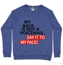 Bluza ADLER barbat Say it to my face Albastru melanj