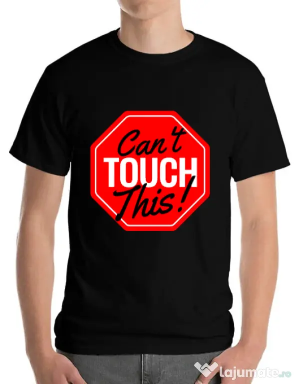 Tricou ADLER barbat Can’t touch this Negru