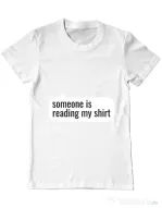 Tricou ADLER barbat Reading my shirt Alb
