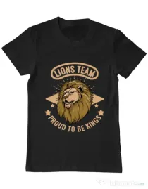 Tricou ADLER barbat Lions team Negru