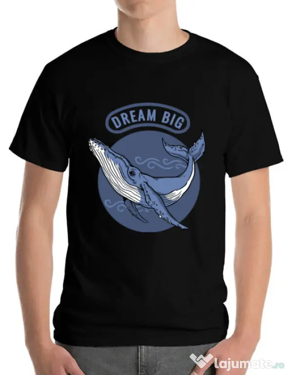 Tricou ADLER barbat Dream big Negru