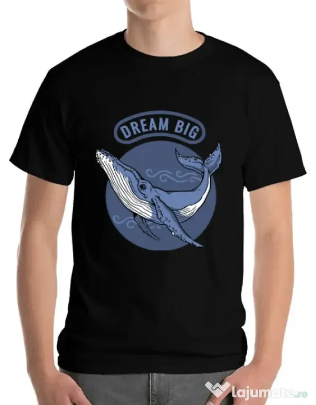 Tricou ADLER barbat Dream big Negru