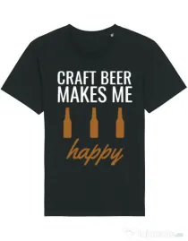 Tricou STANLEY STELLA barbat Craft beer Negru