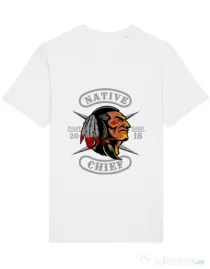 Tricou STANLEY STELLA barbat Native chief Alb